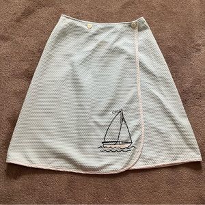 Vintage Crabtree Virginia Sailboat Skirt